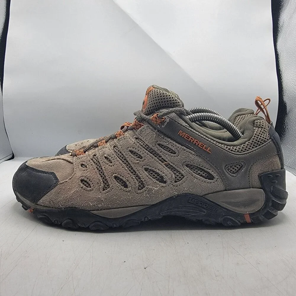 Mens Merrell Crosslander 2 Mens 11.5 Brown Hiking Shoes Outdoors Casual Trails